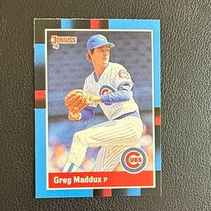 Russ Donruss Baseball Card - Blue and Red